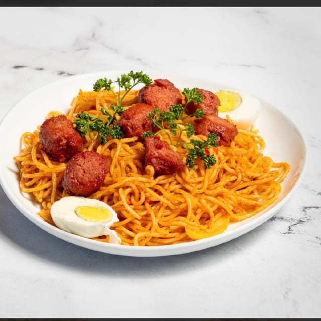Spaghetti with Sausage.
